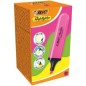 Caja de Marcadores Fluorescentes Bic Highlighter Flat Neón- 12 unidades- Rosas Caja de Marcadores Fluorescentes Bic Highlighter Flat Neón- 12 unidades- Rosas