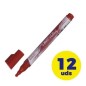 Caja de Rotuladores de Punta Redonda para Pizarra Bic Velleda 902089- 1-5mm- 12 unidades- Rojos Caja de Rotuladores de Punta Redonda para Pizarra Bic Velleda 902089- 1-5mm- 12 unidades- Rojos