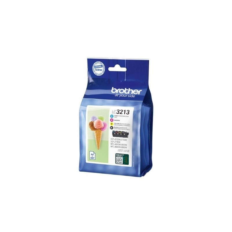 Cartucho de Tinta Original Brother LC-3213VAL Multipack- Cian- Magenta- Amarillo- Negro Cartucho de Tinta Original Brother LC-3213VAL Multipack- Cian- Magenta- Amarillo- Negro