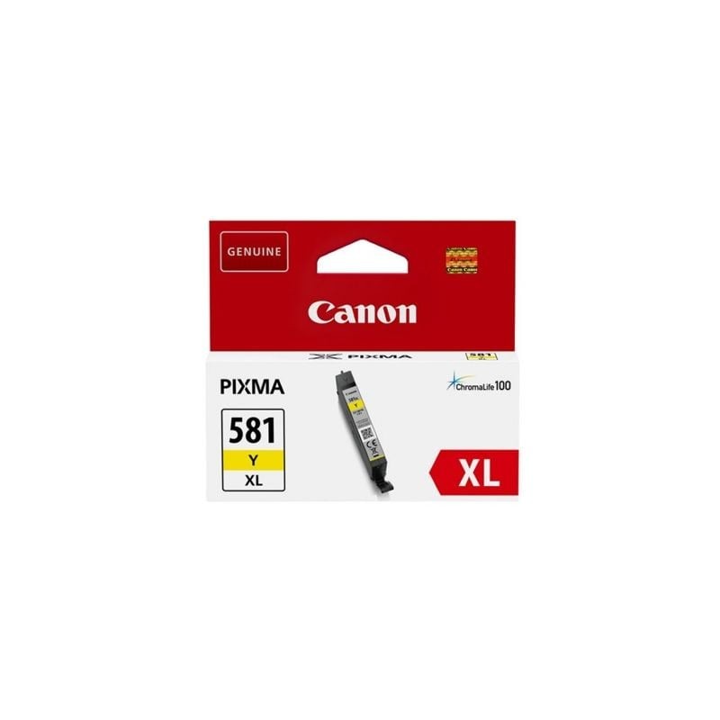 Cartucho de Tinta Original Canon CLI-581YXL Alta Capacidad- Amarillo Cartucho de Tinta Original Canon CLI-581YXL Alta Capacidad- Amarillo