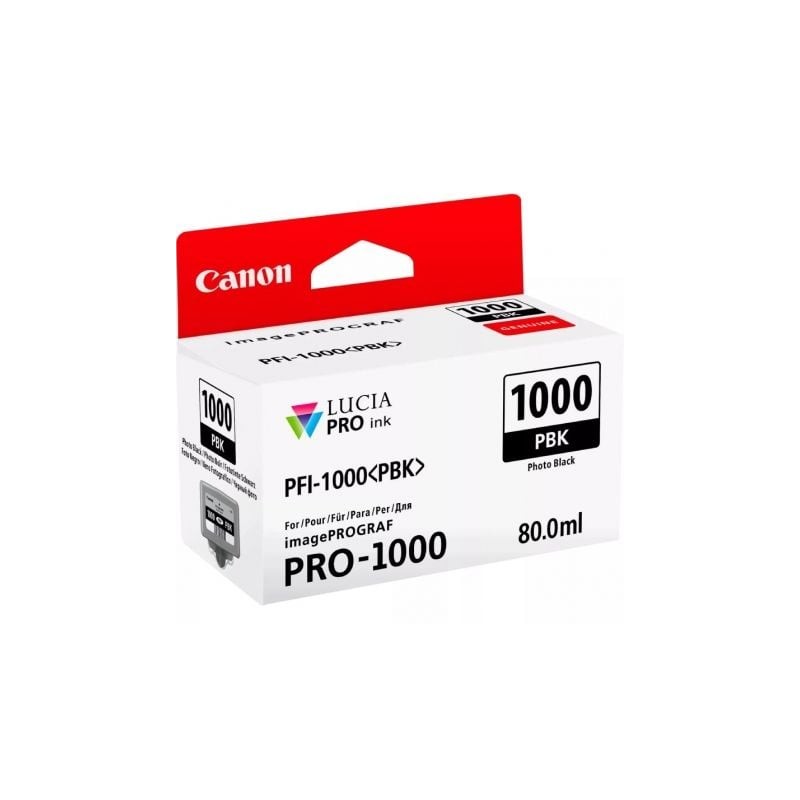 Cartucho de Tinta Original Canon PFI-1000PBK- Negro Foto Cartucho de Tinta Original Canon PFI-1000PBK- Negro Foto