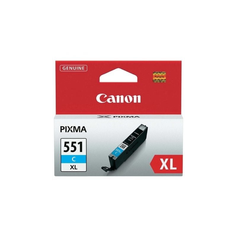 Cartucho de Tinta Original Canon CLI-551C XL Alta Capacidad- Cian Cartucho de Tinta Original Canon CLI-551C XL Alta Capacidad- Cian