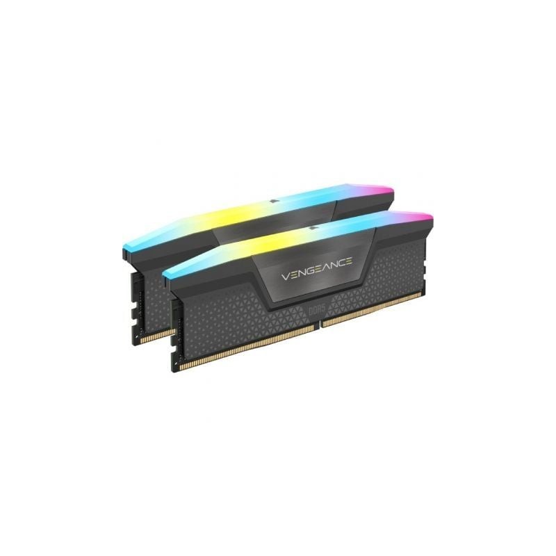 Memoria RAM Corsair Vengeance RGB 2 x 32GB- DDR5- 5200MH- 1-25V- CL40- AMD Expo- DIMM Memoria RAM Corsair Vengeance RGB 2 x 32GB- DDR5- 5200MH- 1-25V- CL40- AMD Expo- DIMM