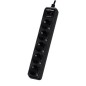 Regleta con interruptor Cyberpower B0520SC0-DE- 5 Tomas de corriente- Cable 1-8m- Negra Regleta con interruptor Cyberpower B0520SC0-DE- 5 Tomas de corriente- Cable 1-8m- Negra