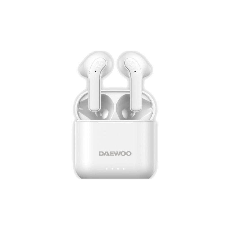 Auriculares Bluetooth Daewoo DW2021 con estuche de carga- Autonomía 5h- Blancos Auriculares Bluetooth Daewoo DW2021 con estuche de carga- Autonomía 5h- Blancos