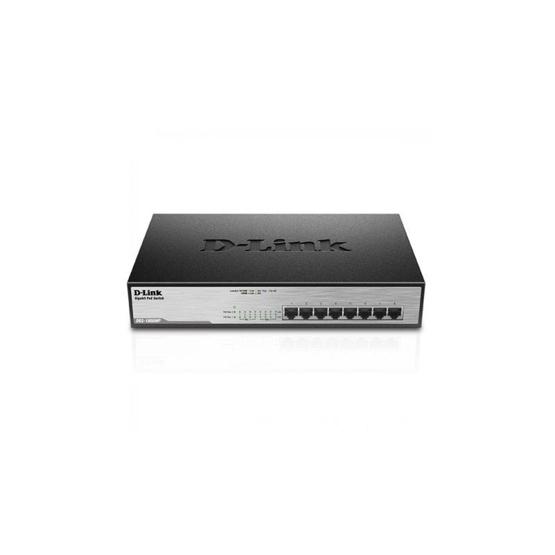 Switch D-Link DGS-1008MP 8 Puertos- RJ-45 10-100-1000 POE Switch D-Link DGS-1008MP 8 Puertos- RJ-45 10-100-1000 POE