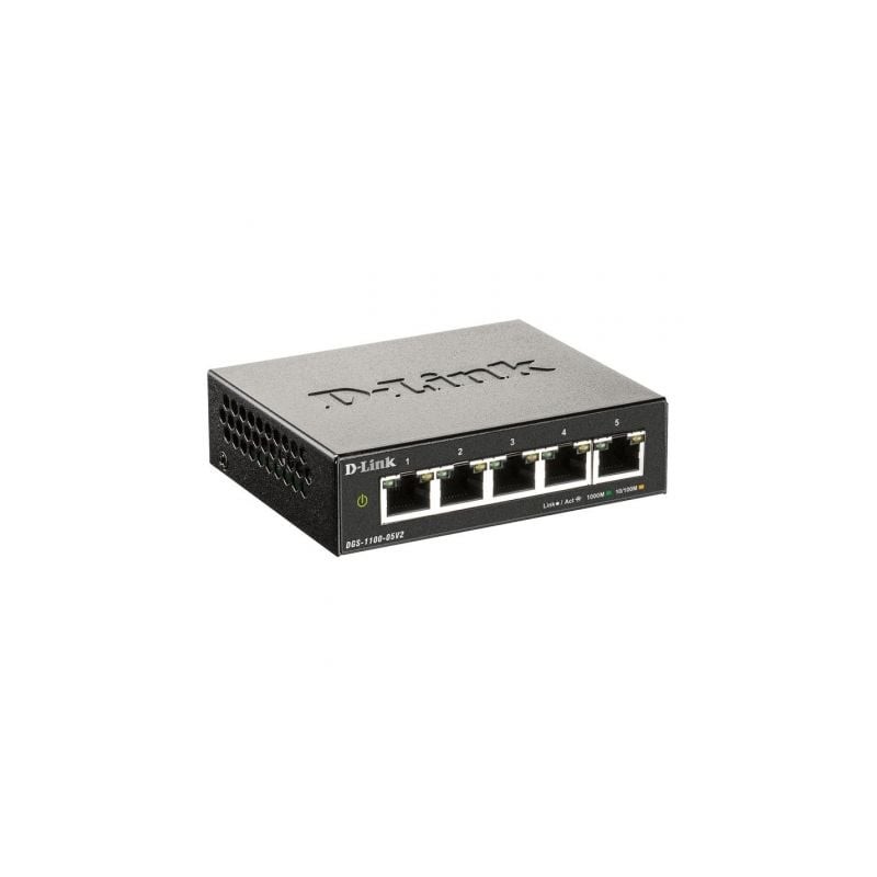 Switch D-Link DGS-1100-05V2 5 Puertos- RJ-45 10-100-1000 Switch D-Link DGS-1100-05V2 5 Puertos- RJ-45 10-100-1000