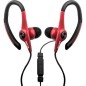 Auriculares Deportivos Elbe AU-107-MIC- con Micrófono- Jack 3-5- Rojos y Negros Auriculares Deportivos Elbe AU-107-MIC- con Micrófono- Jack 3-5- Rojos y Negros