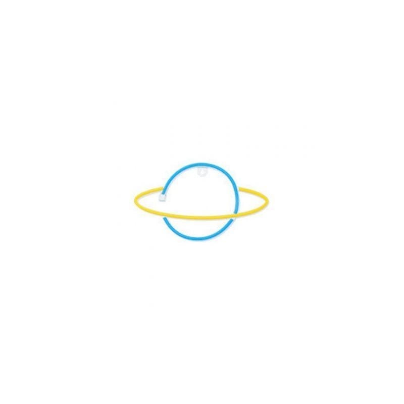 Luz Neon Forever Light Neon LED Saturn Yellow Blue- Funciona a Pilas y USB Luz Neon Forever Light Neon LED Saturn Yellow Blue- Funciona a Pilas y USB