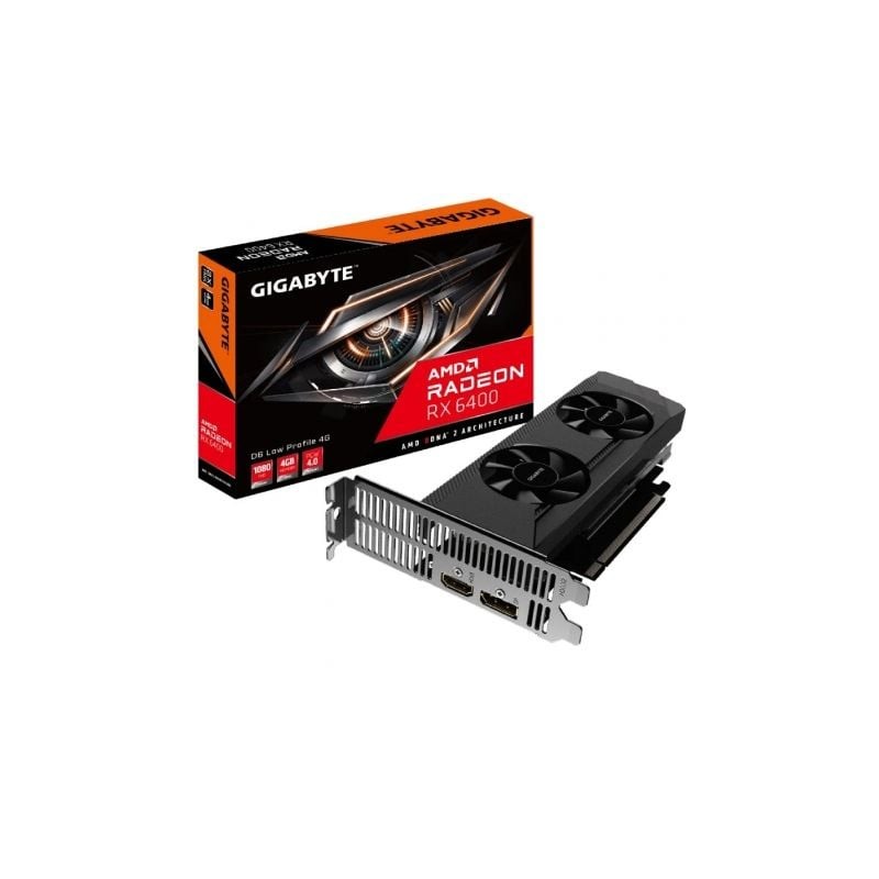 Tarjeta Gráfica Radeon RX 6400 D6 Low Profile 4G- 4GB GDDR6 Tarjeta Gráfica Radeon RX 6400 D6 Low Profile 4G- 4GB GDDR6