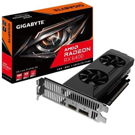 Tarjeta Gráfica Radeon RX 6400 D6 Low Profile 4G- 4GB GDDR6