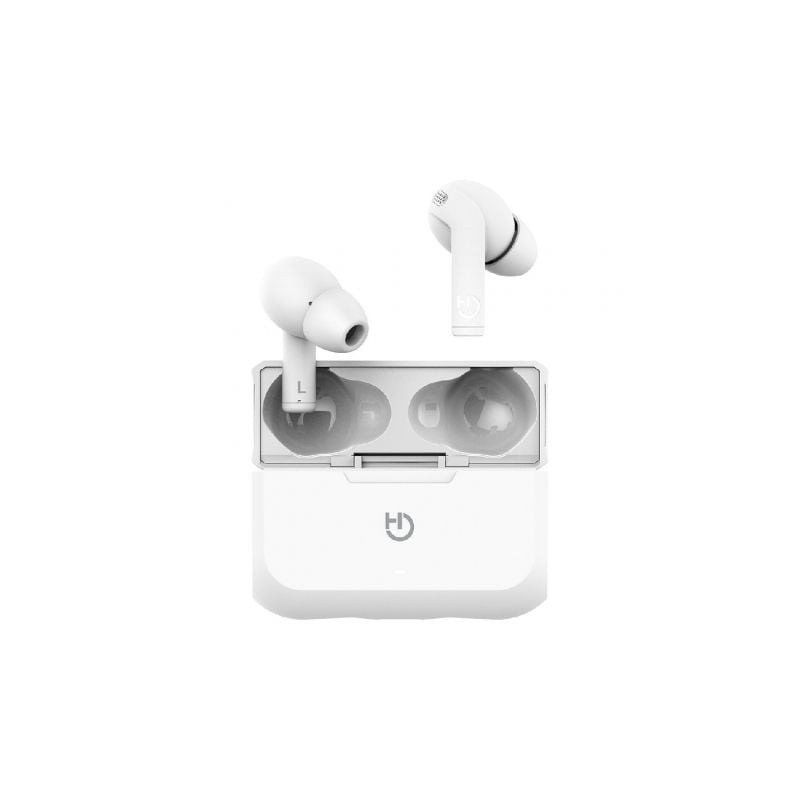 Auriculares Bluetooth Hiditec Fenix TWS con estuche de carga- Autonomía 6h- Blancos