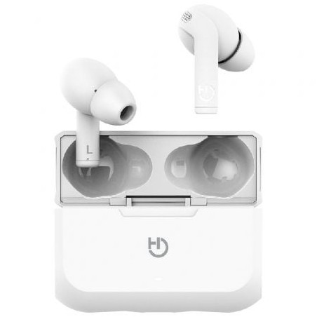 Auriculares Bluetooth Hiditec Fenix TWS con estuche de carga- Autonomía 6h- Blancos