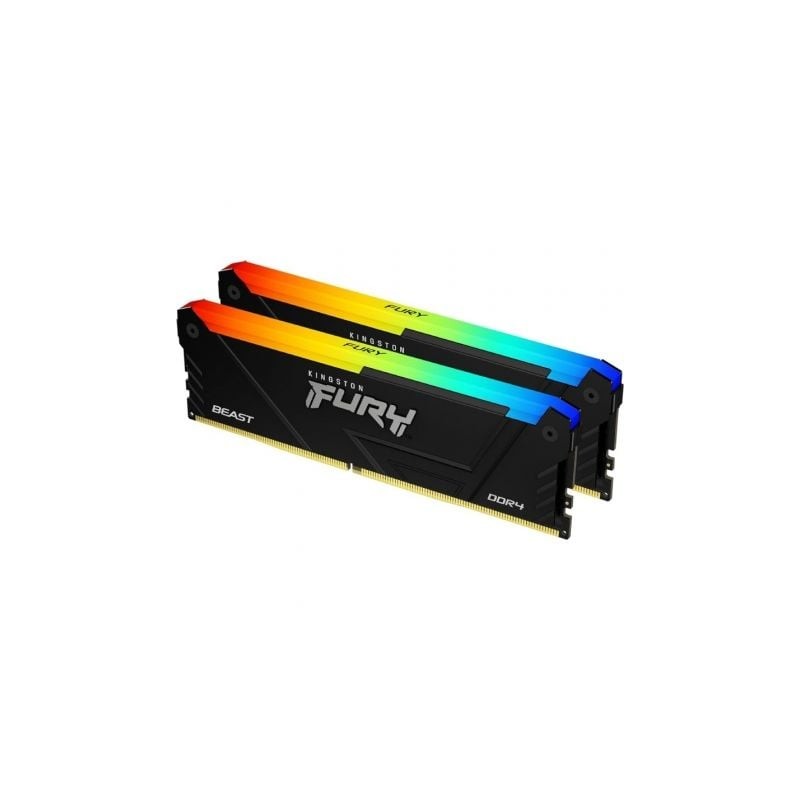 Memoria RAM Kingston FURY Beast RGB 2 x 16GB- DDR4- 3200MHz- 1-35V- CL16- DIMM Memoria RAM Kingston FURY Beast RGB 2 x 16GB- DDR4- 3200MHz- 1-35V- CL16- DIMM