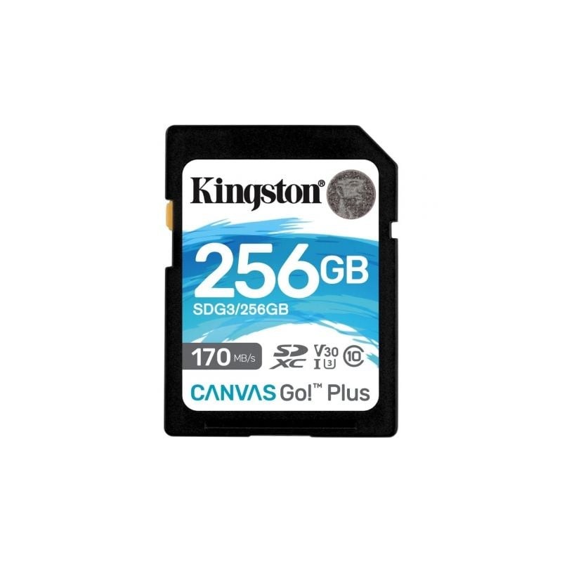 Memoria sdxc 256gb kingston canvas go