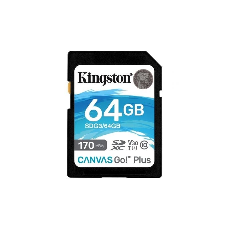 Tarjeta memoria sdxc 64gb kingston canvas