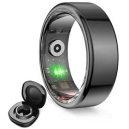 Anillo Inteligente KSIX Saturn Talla S- Ø18-9mm- Notificaciones- Frecuencia Cardíaca- Negro