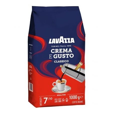 Café en Grano Lavazza Crema e Gusto Clásico- 1Kg