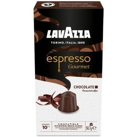 Cápsula Lavazza Espresso Gourmet Chocolate para cafeteras Nespresso- Caja de 10