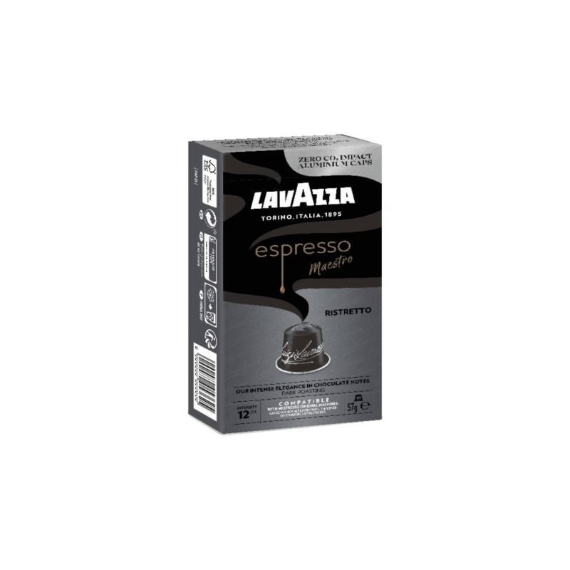 Cápsula Lavazza Espresso Maestro Ristretto para cafeteras Nespresso- Caja de 10 Cápsula Lavazza Espresso Maestro Ristretto para cafeteras Nespresso- Caja de 10