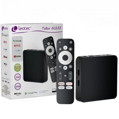 LEOTEC TVBOX GC232 GOOGLE Y NETFLIX CERTIFIED