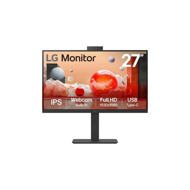 Monitor Profesional LG 27BA850-B 27"- Full HD- Webcam- Multimedia- Regulable en altura- Negro Monitor Profesional LG 27BA850-B 27"- Full HD- Webcam- Multimedia- Regulable en altura- Negro