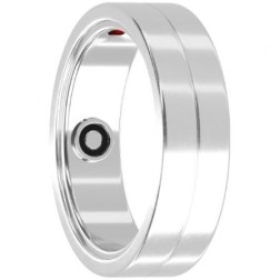 Anillo Inteligente Maxcom MR100 Talla 8-57- Ø18-2mm- Notificaciones- Frecuencia Cardíaca- Plata