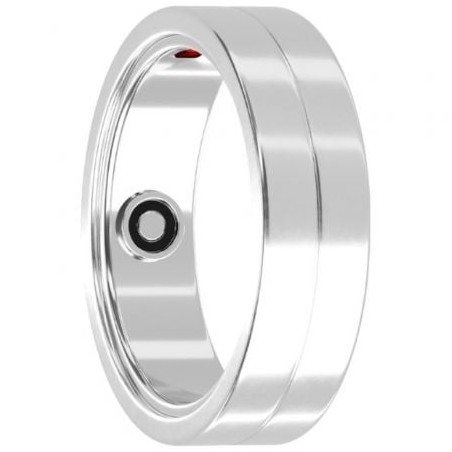 Anillo Inteligente Maxcom MR100 Talla 9-60- Ø19-1mm- Notificaciones- Frecuencia Cardíaca- Plata