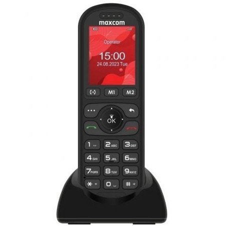 Teléfono Inalámbrico Maxcom MM39D SE- 4G- Negro