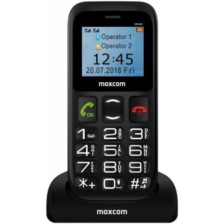 Teléfono Móvil Maxcom Confort MM426- Negro