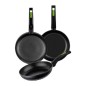 Pack 3 Sartenes Monix Green M481241- Ø18cm- Ø22cm- Ø26cm- Aluminio forjado Pack 3 Sartenes Monix Green M481241- Ø18cm- Ø22cm- Ø26cm- Aluminio forjado