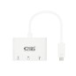 Conversor Nanocable 10-16-4302- USB Tipo-C Macho - HDMI Hembra- USB Tipo-C Hembra- USB Hembra- 15cm- Blanco Conversor Nanocable 10-16-4302- USB Tipo-C Macho - HDMI Hembra- USB Tipo-C Hembra- USB Hembra- 15cm- Blanco