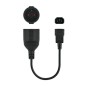 Adaptador Alimentación Nanocable 10-22-0901- C14 Macho - CEE7 Hembra- 25cm- Negro Adaptador Alimentación Nanocable 10-22-0901- C14 Macho - CEE7 Hembra- 25cm- Negro