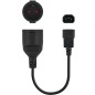 Adaptador Alimentación Nanocable 10-22-0902- C14 Macho - CEE7 Hembra- 50cm- Negro Adaptador Alimentación Nanocable 10-22-0902- C14 Macho - CEE7 Hembra- 50cm- Negro