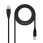 Cable USB 2-0 Impresora Nanocable 10-01-0105-BK- USB Tipo-B Macho - USB Macho- 4-5m- Negro Cable USB 2-0 Impresora Nanocable 10-01-0105-BK- USB Tipo-B Macho - USB Macho- 4-5m- Negro