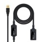 Cable Alargador USB 2-0 Nanocable 10-01-0212- USB Macho - USB Hembra- 10m- Negro Cable Alargador USB 2-0 Nanocable 10-01-0212- USB Macho - USB Hembra- 10m- Negro