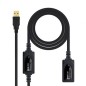 Cable Alargador USB 2-0 Nanocable 10-01-0213- USB Macho - USB Hembra- 15m- Negro Cable Alargador USB 2-0 Nanocable 10-01-0213- USB Macho - USB Hembra- 15m- Negro
