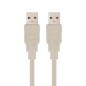 Cable USB 2-0 Nanocable 10-01-0303- USB Macho - USB Macho- 2m- Beige Cable USB 2-0 Nanocable 10-01-0303- USB Macho - USB Macho- 2m- Beige