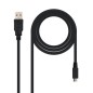 Cable USB 2-0 Nanocable 10-01-0500- USB Macho - MicroUSB Macho- 80cm- Negro Cable USB 2-0 Nanocable 10-01-0500- USB Macho - MicroUSB Macho- 80cm- Negro