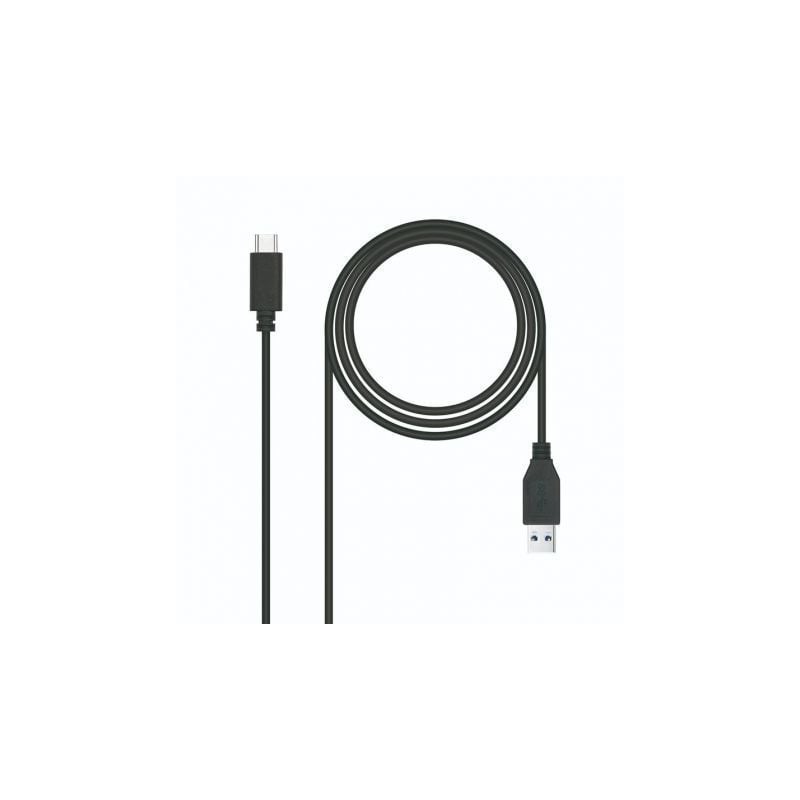 Cable USB 3-1 Tipo-C Nanocable 10-01-4000- USB Tipo-C Macho - USB Macho- 50cm- Negro Cable USB 3-1 Tipo-C Nanocable 10-01-4000- USB Tipo-C Macho - USB Macho- 50cm- Negro