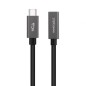 Cable Alargador USB 3-2 Nanocable 10-01-4400- USB Tipo-C Macho - USB Tipo-C Hembra- 50cm- Negro Cable Alargador USB 3-2 Nanocable 10-01-4400- USB Tipo-C Macho - USB Tipo-C Hembra- 50cm- Negro