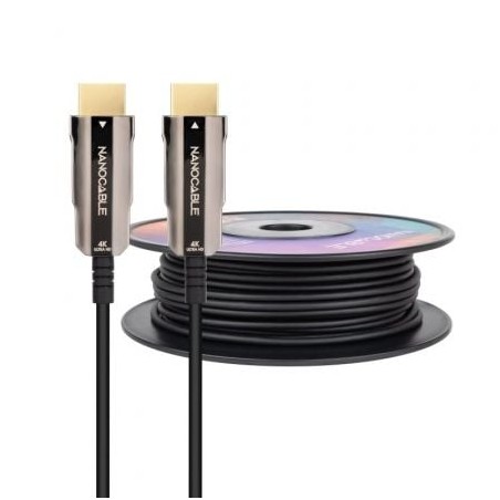 Cable HDMI 2-0 AOC 4K Nanocable 10-15-2040- HDMI Macho - HDMI Macho- 40m- Negro