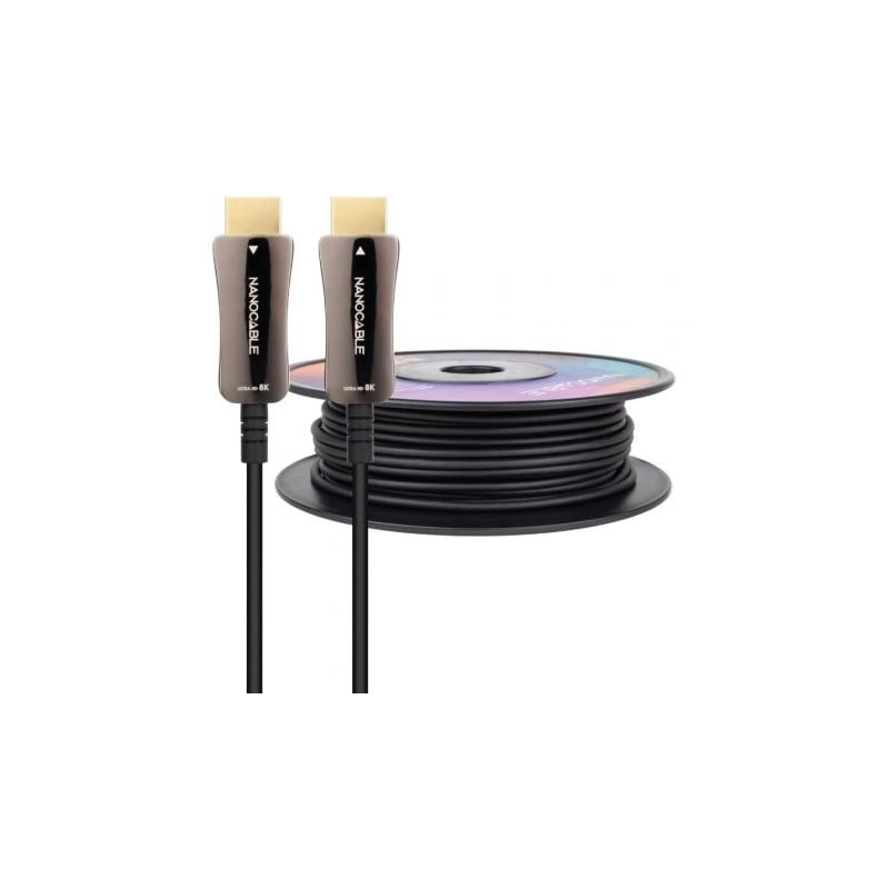 Cable HDMI 2-1 AOC 8K Nanocable 10-15-2140- HDMI Macho - HDMI Macho- 40m- Negro Cable HDMI 2-1 AOC 8K Nanocable 10-15-2140- HDMI Macho - HDMI Macho- 40m- Negro