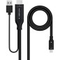 Cable HDMI Nanocable 10-15-4354- HDMI Macho - USB Macho- USB Tipo-C Macho- 1-8m- Negro Cable HDMI Nanocable 10-15-4354- HDMI Macho - USB Macho- USB Tipo-C Macho- 1-8m- Negro