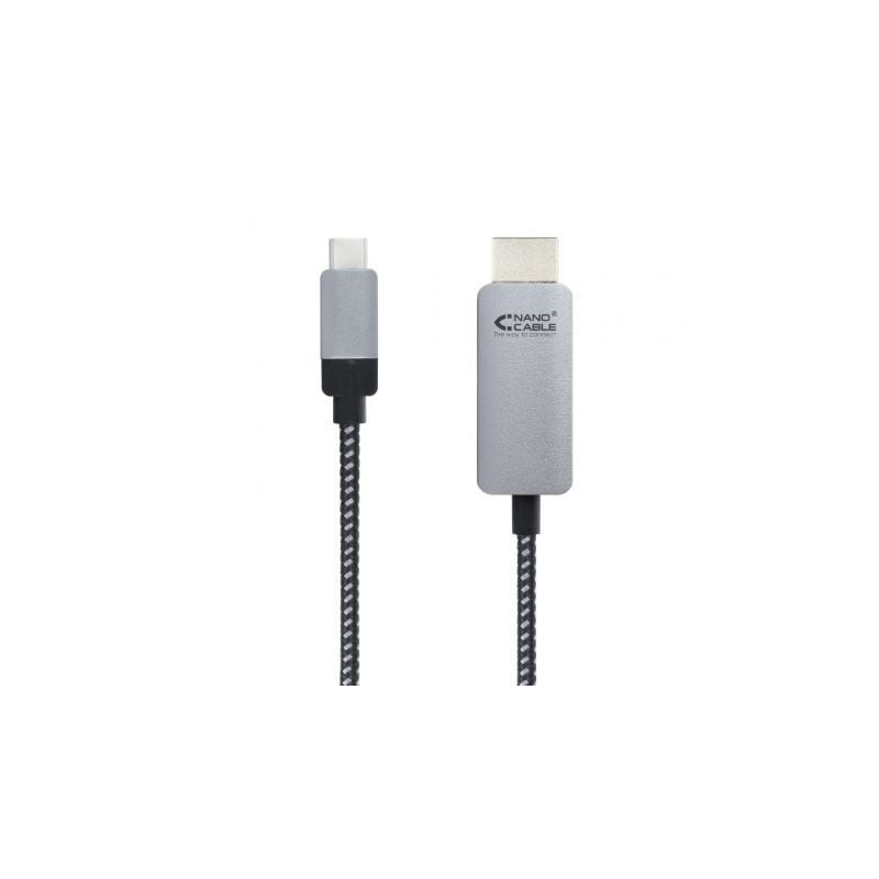 Cable Conversor Nanocable 10-15-5103- USB Tipo-C Macho - HDMI Macho- 3m- Negro Cable Conversor Nanocable 10-15-5103- USB Tipo-C Macho - HDMI Macho- 3m- Negro