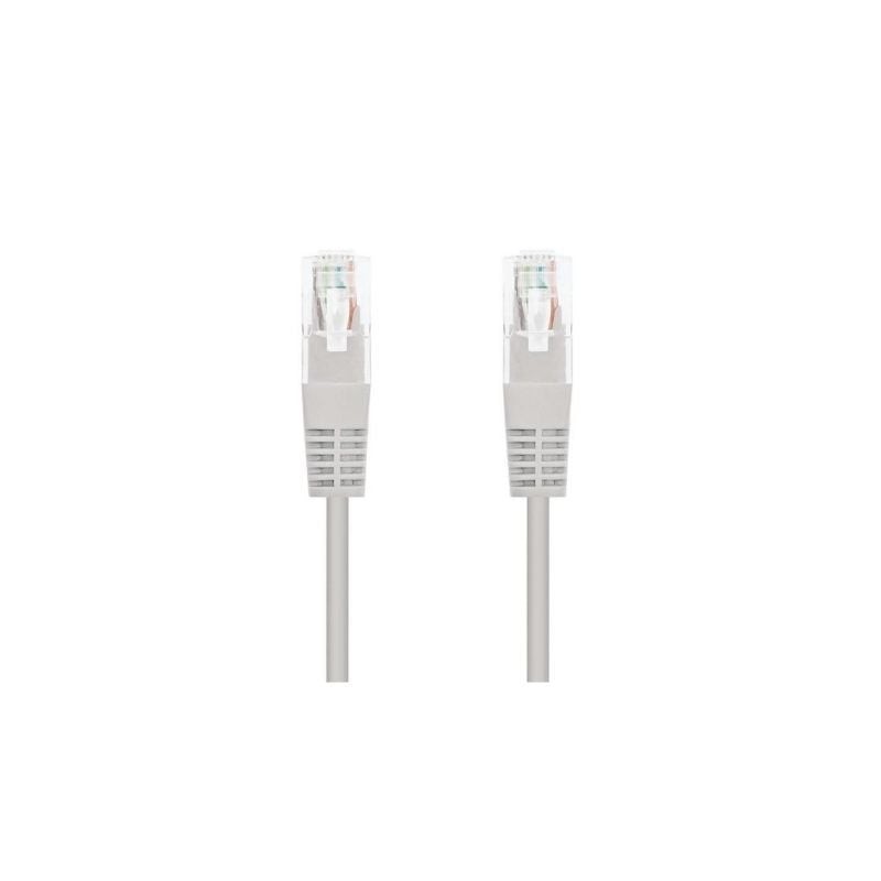 Cable de Red RJ45 UTP Nanocable 10-20-0100-L30 Cat-5e- 30cm- Gris Cable de Red RJ45 UTP Nanocable 10-20-0100-L30 Cat-5e- 30cm- Gris