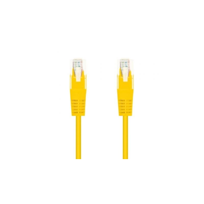 Cable de Red RJ45 UTP Nanocable 10-20-0400-L25-Y Cat-6- 25cm- Amarillo Cable de Red RJ45 UTP Nanocable 10-20-0400-L25-Y Cat-6- 25cm- Amarillo