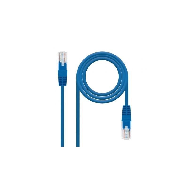 Cable de Red RJ45 UTP Nanocable 10-20-0400-L30 Cat-6- 30cm- Azul Cable de Red RJ45 UTP Nanocable 10-20-0400-L30 Cat-6- 30cm- Azul