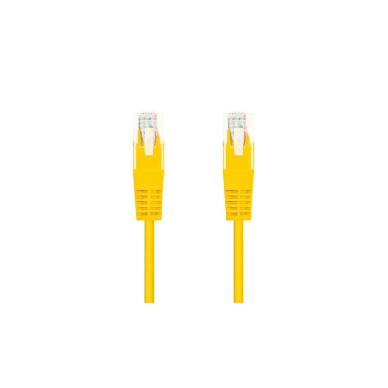 Cable de Red RJ45 UTP Nanocable 10-20-0400-Y Cat-6- 50cm- Amarillo Cable de Red RJ45 UTP Nanocable 10-20-0400-Y Cat-6- 50cm- Amarillo