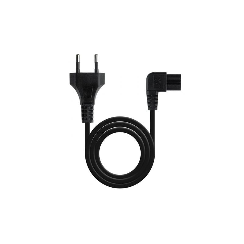 Cable Alimentación Acodado Nanocable 10-22-0503- CEE7-16 Macho - C7 Hembra- 3m- Negro Cable Alimentación Acodado Nanocable 10-22-0503- CEE7-16 Macho - C7 Hembra- 3m- Negro